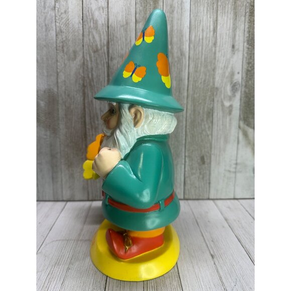 Vtg Willabee & Ward Seasonal Sensation June Garden Gnomes Statue 12" Tall - Picture 4 of 11